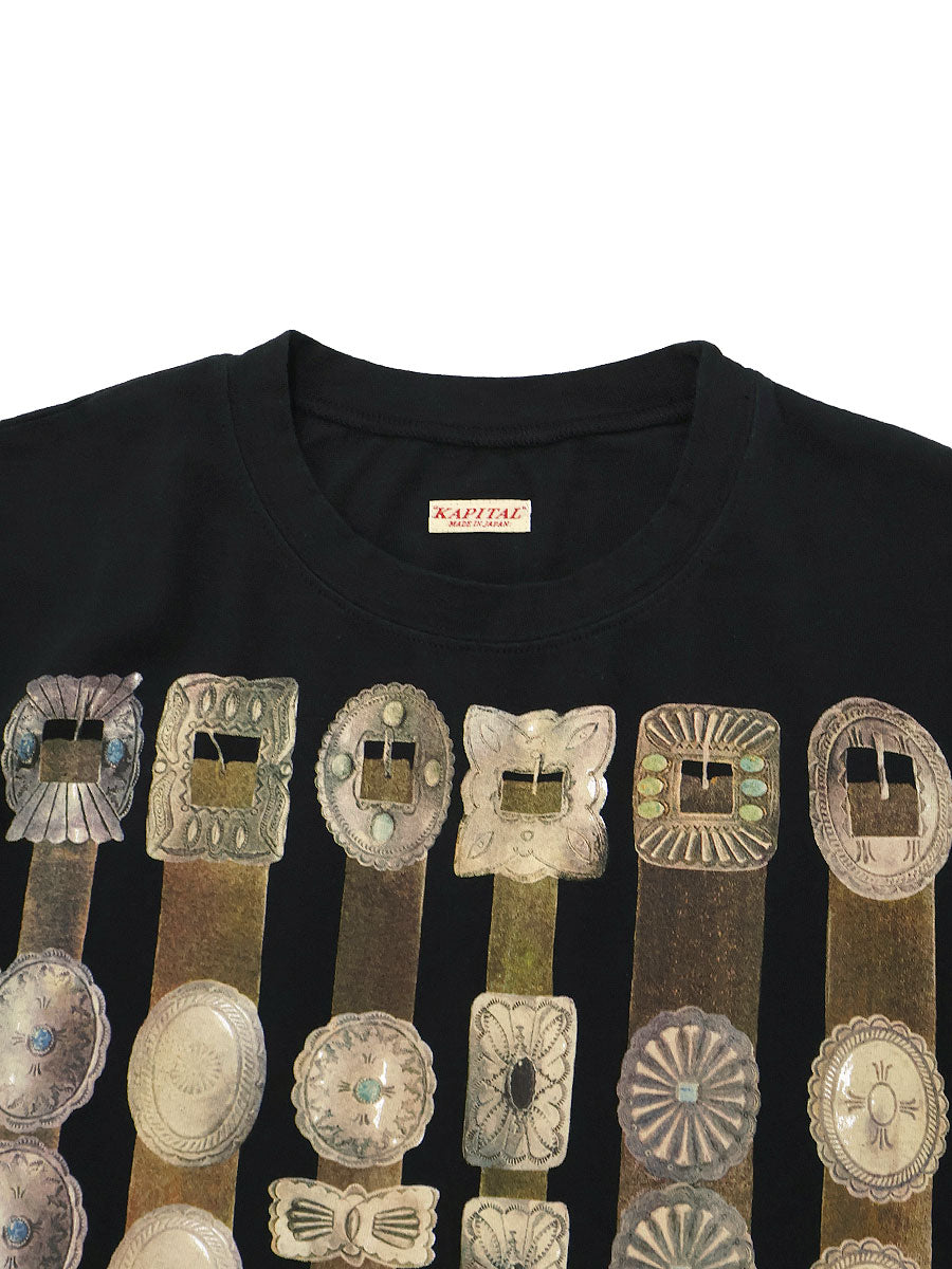 Kapital Jersey Crew T (Curtain Concho Print)