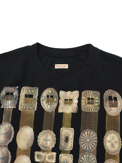 Kapital Jersey Crew T (Curtain Concho Print)