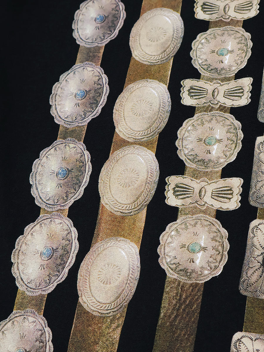 Kapital Jersey Crew T (Curtain Concho Print)