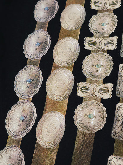 Kapital Jersey Crew T (Curtain Concho Print)