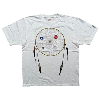 Kapital Jersey Crew Tee (Kob Web Peace Catcher 4 Feather Print)