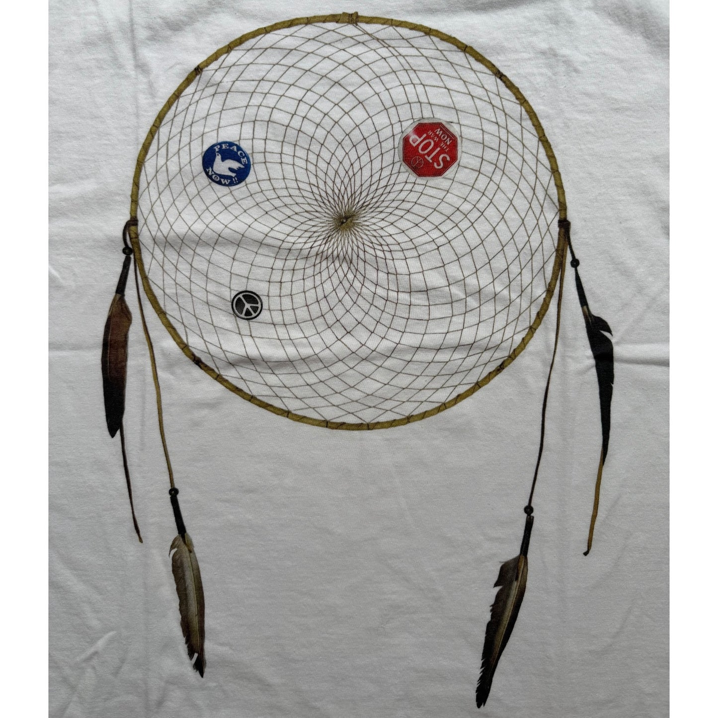Kapital Jersey Crew Tee (Kob Web Peace Catcher 4 Feather Print)