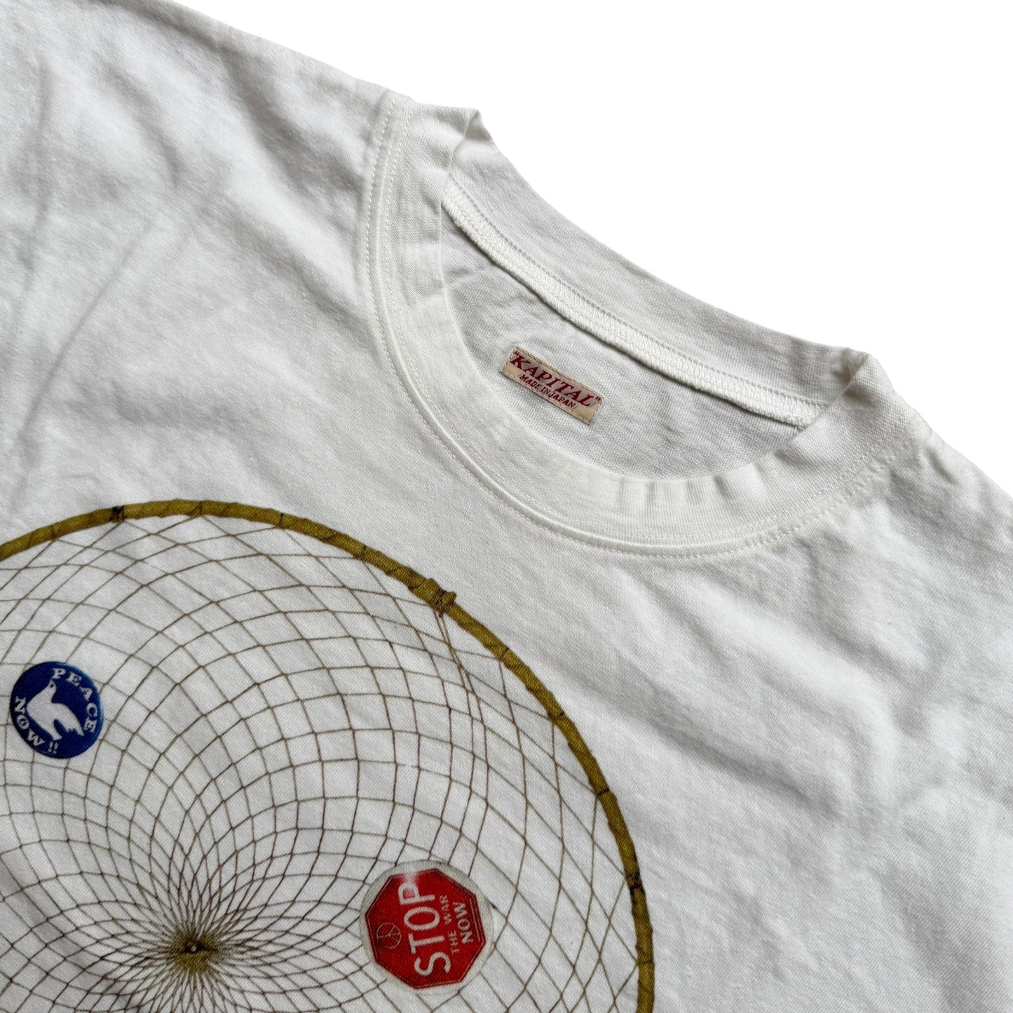 Kapital Jersey Crew Tee (Kob Web Peace Catcher 4 Feather Print)