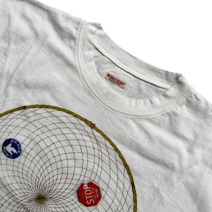 Kapital Jersey Crew Tee (Kob Web Peace Catcher 4 Feather Print)