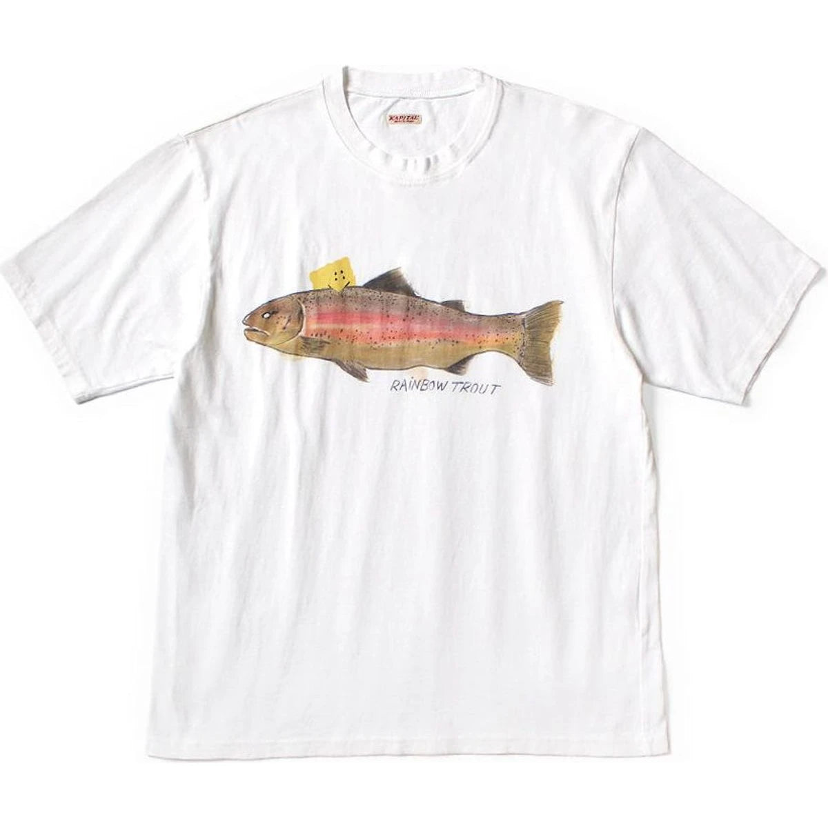 Kapital Jersey Crew T-Shirt (1 Trout Peckish Rainbowy Print)