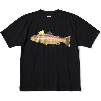 Kapital Jersey Crew T-Shirt (1 Trout Peckish Rainbowy Print)