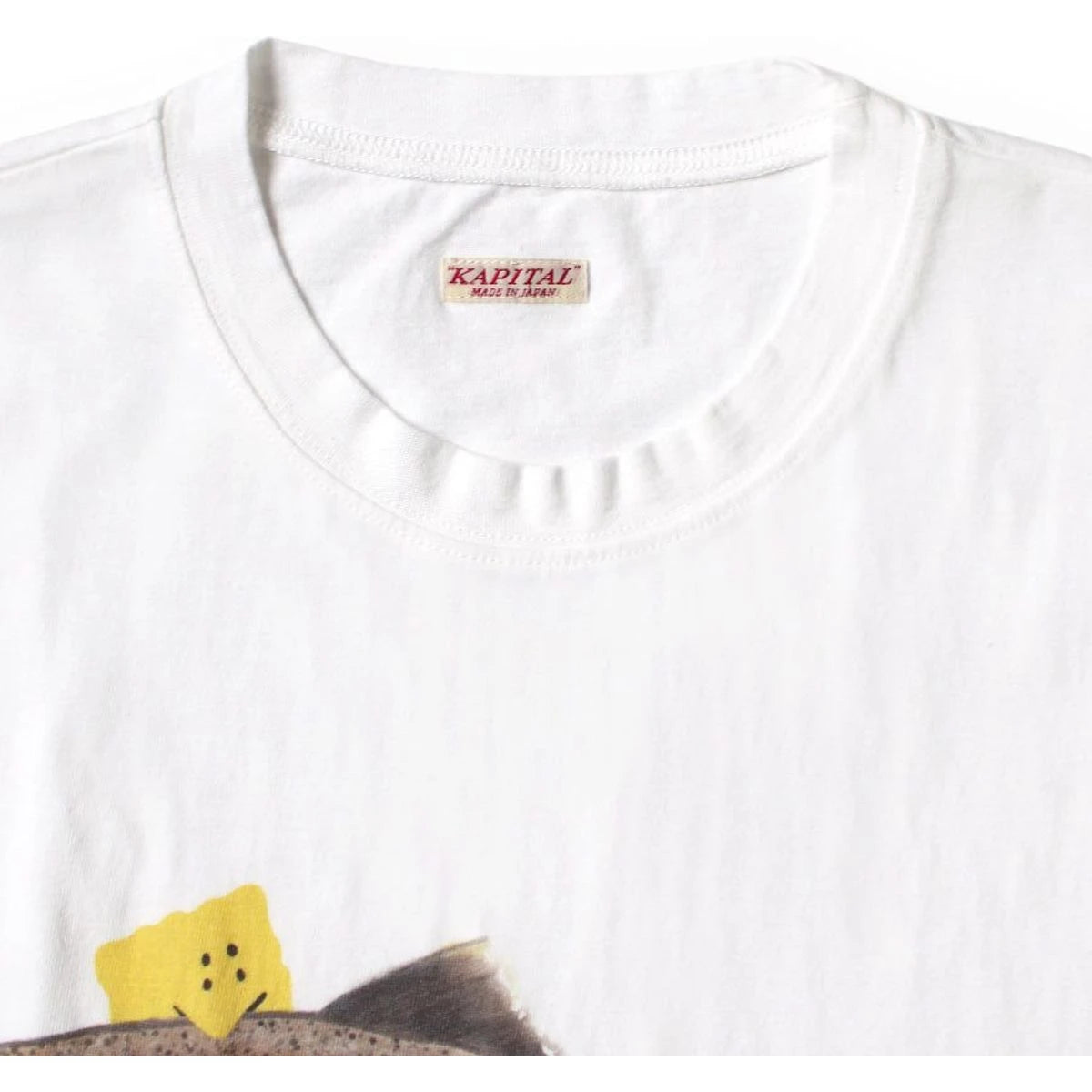 Kapital Jersey Crew T-Shirt (1 Trout Peckish Rainbowy Print)