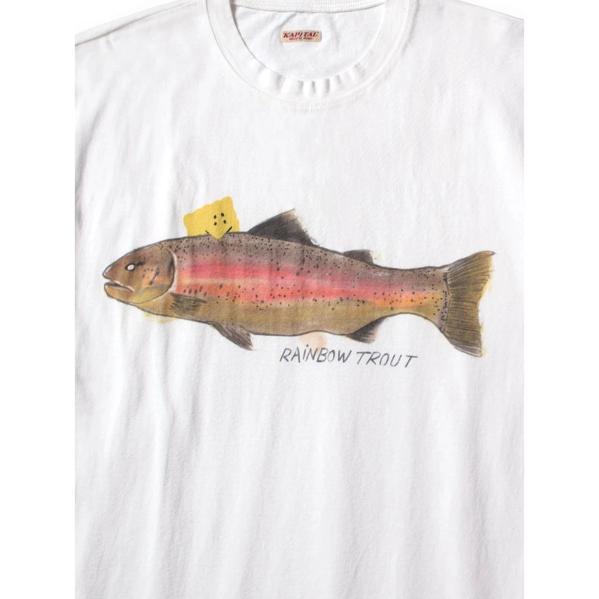 Kapital Jersey Crew T-Shirt (1 Trout Peckish Rainbowy Print)
