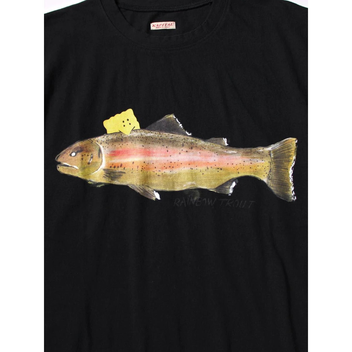 Kapital Jersey Crew T-Shirt (1 Trout Peckish Rainbowy Print)