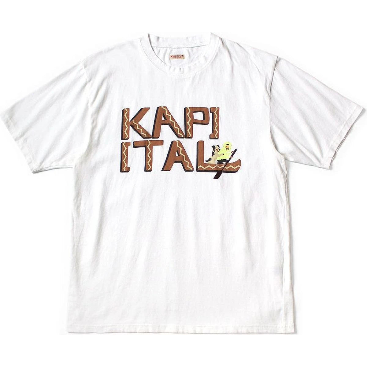 Kapital Jersey Crew T-Shirt (Canoe Kapital Print)