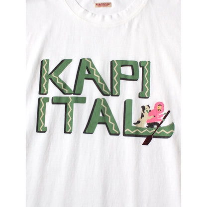 Kapital Jersey Crew T-Shirt (Canoe Kapital Print)