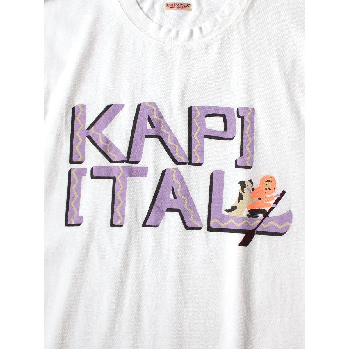 Kapital Jersey Crew T-Shirt (Canoe Kapital Print)