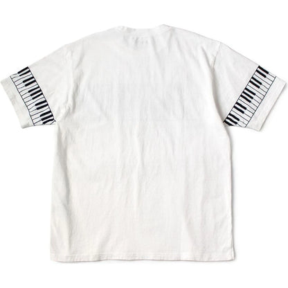 Kapital Jersey Crew T-Shirt (Life Kapriccio Piano Print)