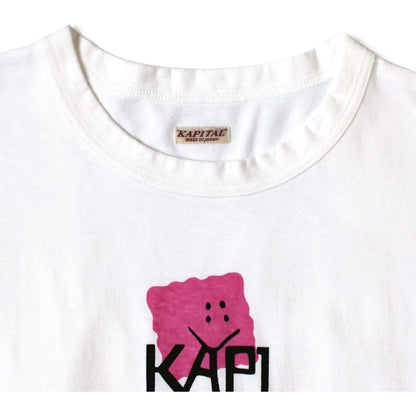Kapital Jersey Crew T-Shirt (Peckish Kapital Print)
