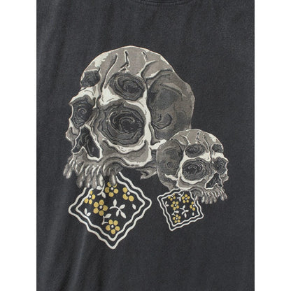 Kapital Jersey Crew T-Shirt (Peckish Rain Skull Print)