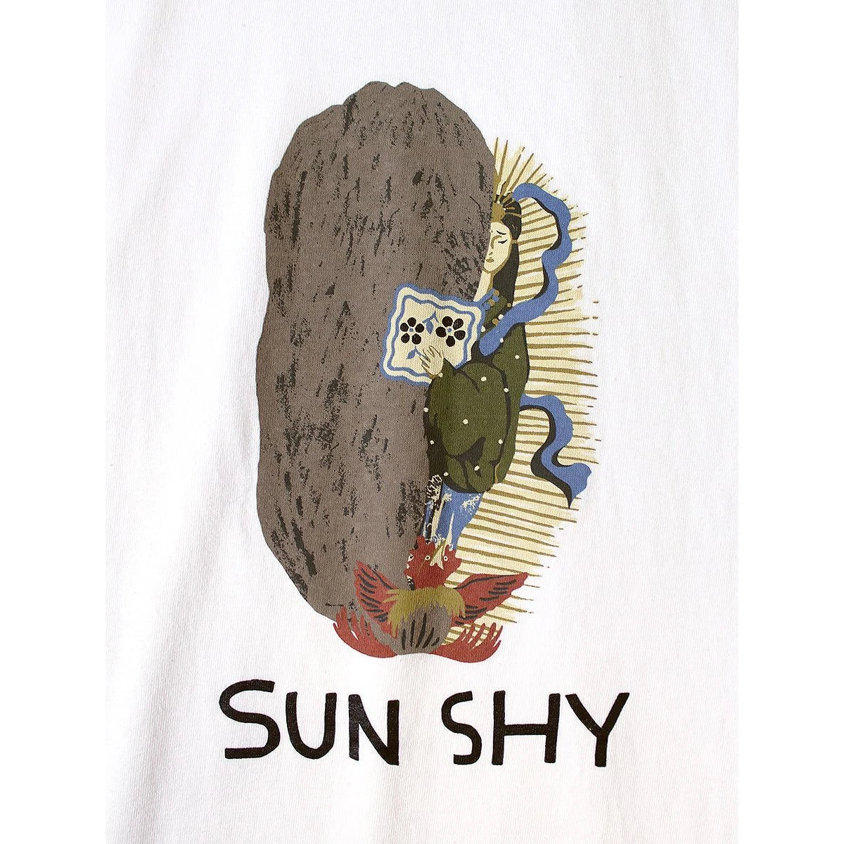 Kapital Jersey Crew T-Shirt (Sun Shy Print)