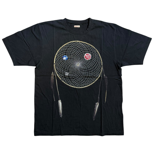 Kapital Jersey Crew Tee (Kob Web Peace Catcher 4 Feather Print)