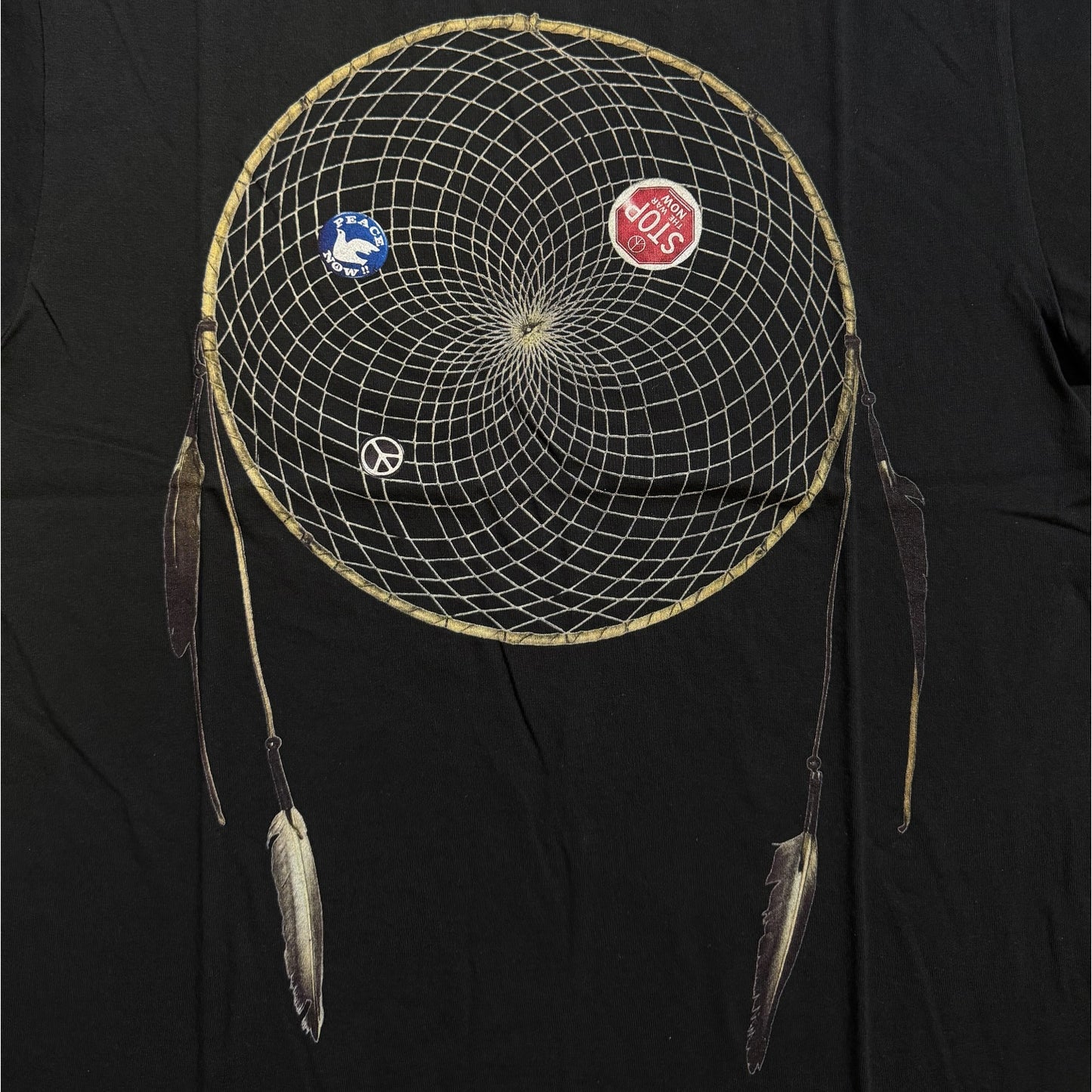 Kapital Jersey Crew Tee (Kob Web Peace Catcher 4 Feather Print)