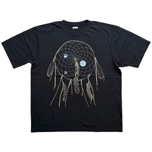 Kapital Jersey Crew Tee (Kob Web Peace Catcher 6 Feather Print)