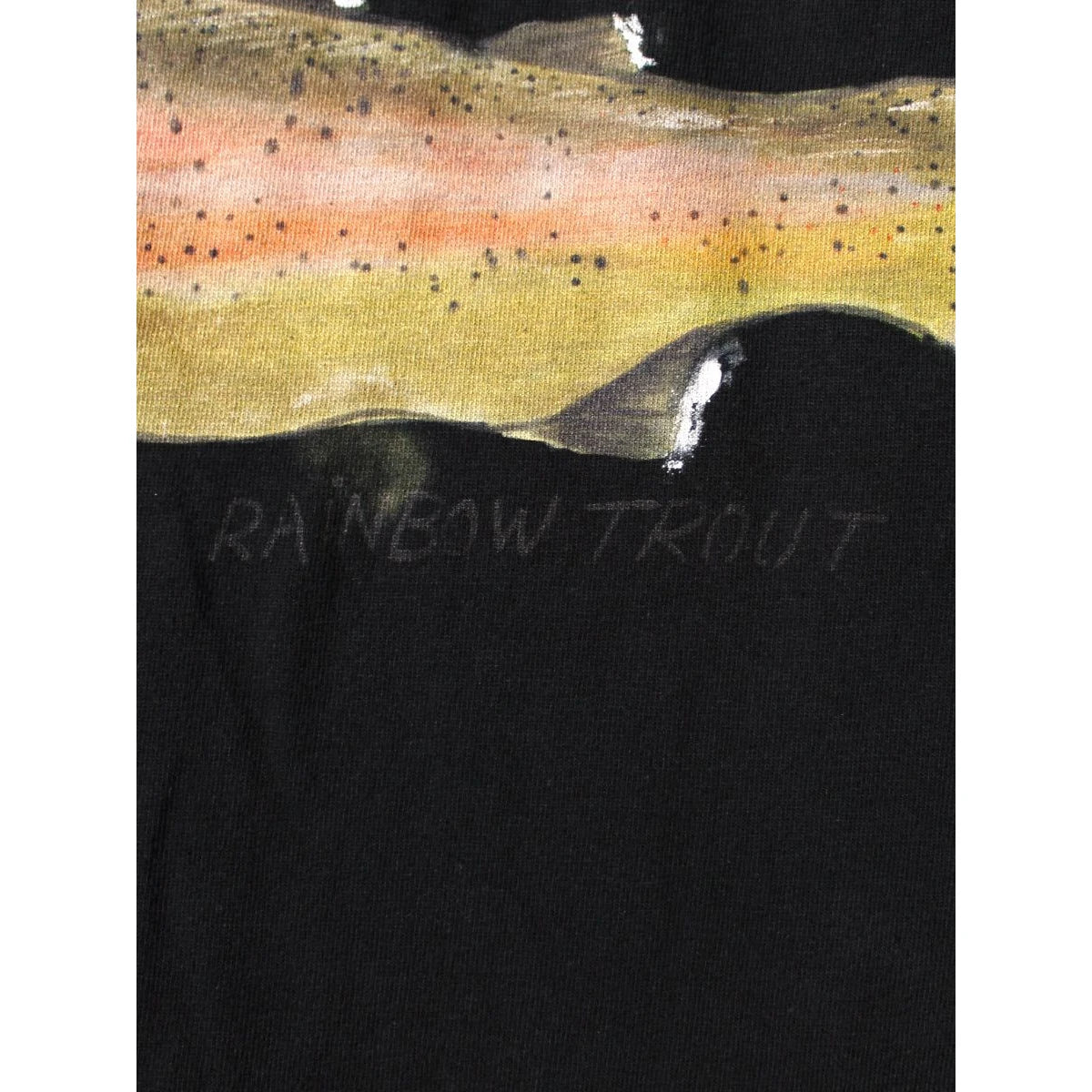 Kapital Jersey Cropped T-Shirt (1 Trout Peckish Rainbowy Print)