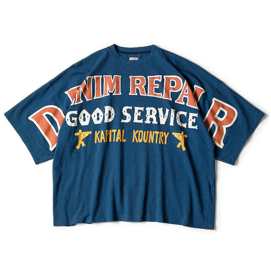Kapital Jersey Huge Tee (Denim Repair Print)
