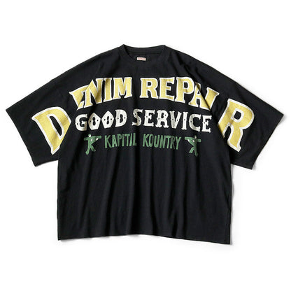 Kapital Jersey Huge Tee (Denim Repair Print)