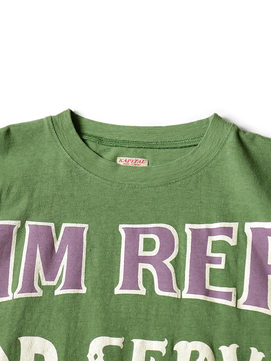 Kapital Jersey Huge Tee (Denim Repair Print)