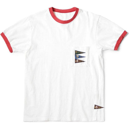 Kapital Jersey Pennant Ringer T-Shirt (4 Flags)