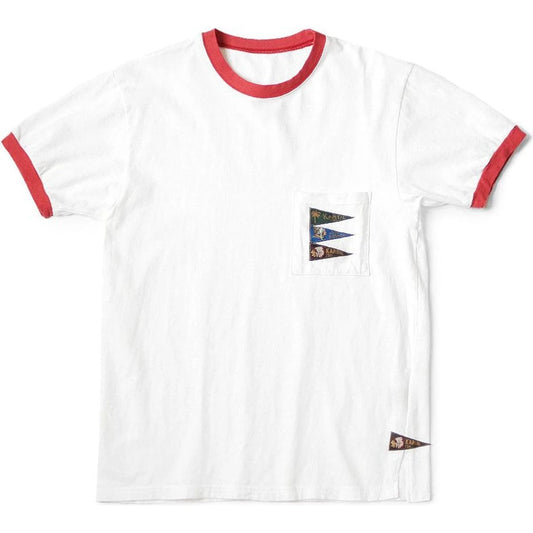 Kapital Jersey Pennant Ringer T-Shirt (4 Flags)