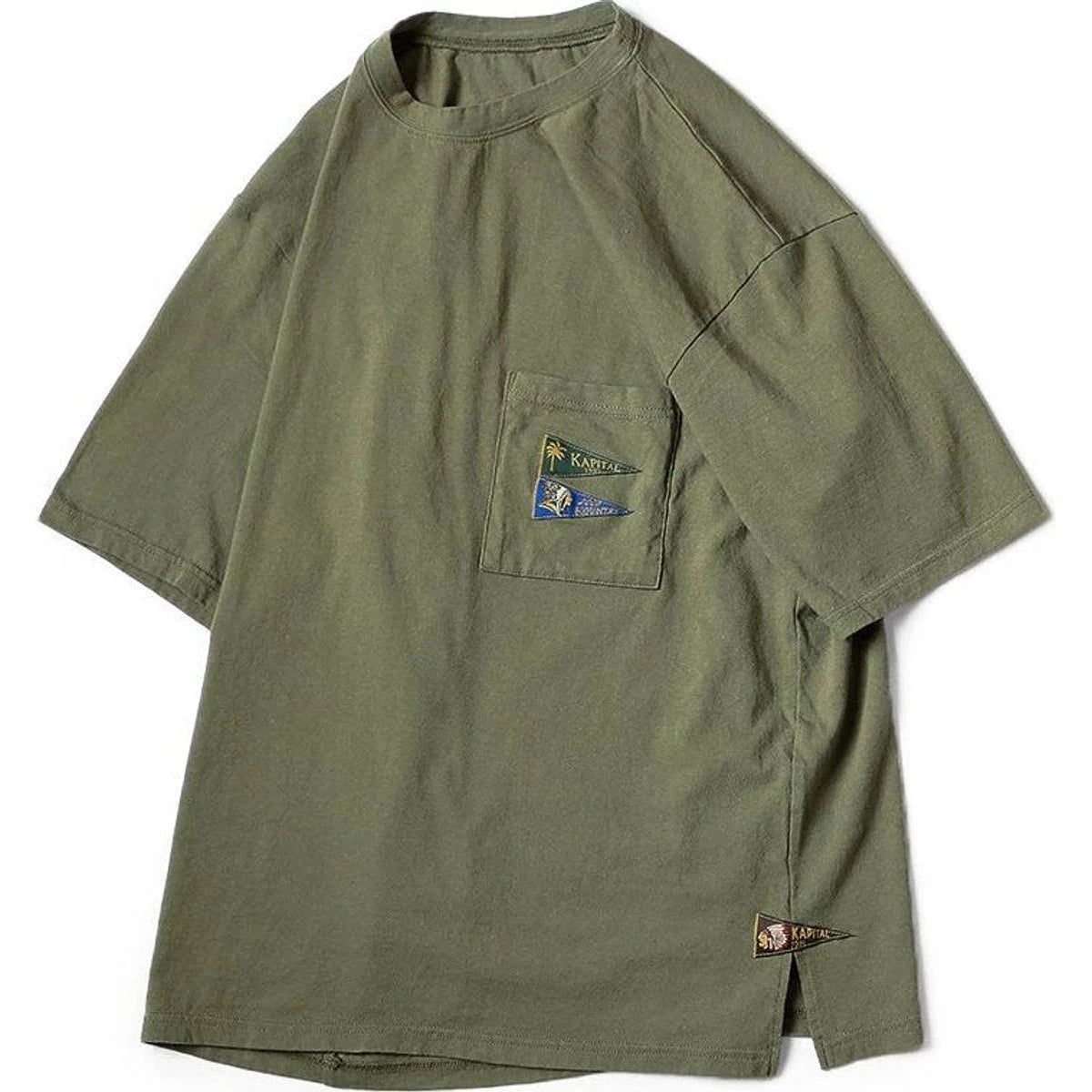 Kapital Jersey Pennant T-shirt (3 Flags)