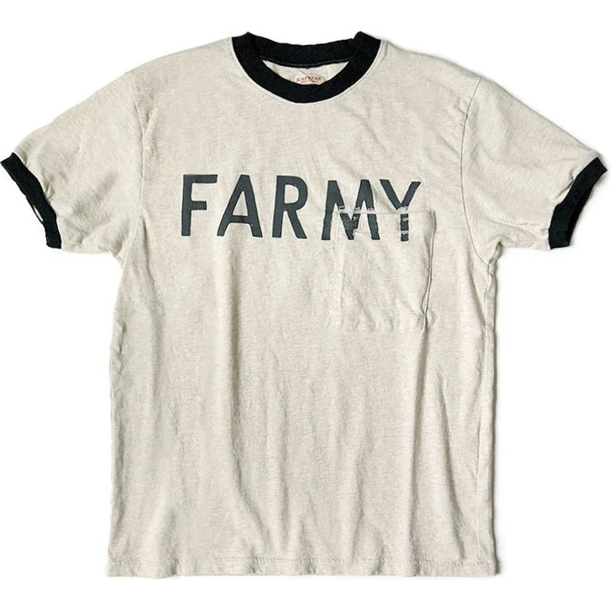 Kapital Jersey Ringer Pocket T-shirt (FARMY)
