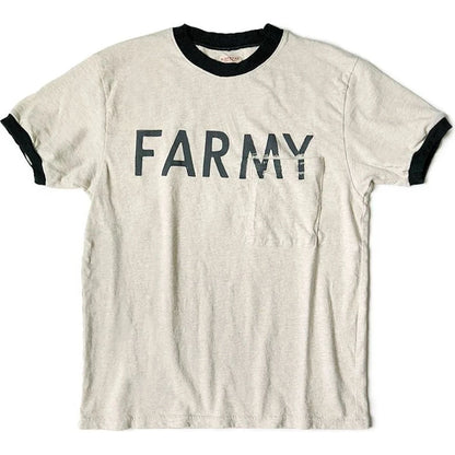 Kapital Jersey Ringer Pocket T-shirt (FARMY)