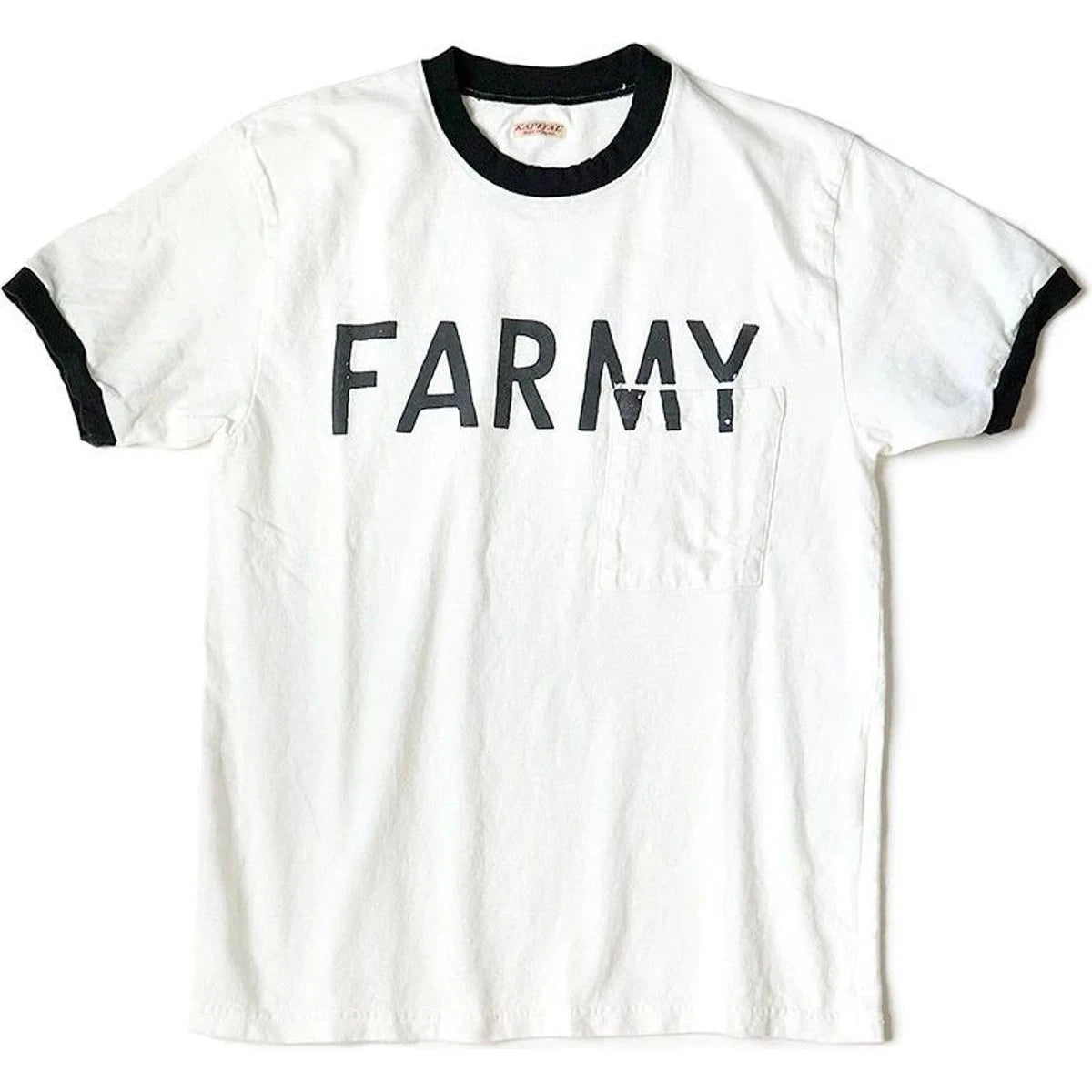 Kapital Jersey Ringer Pocket T-shirt (FARMY)