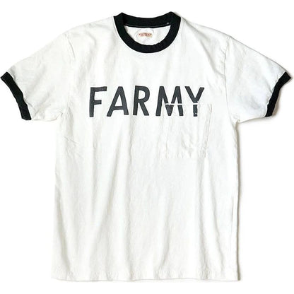 Kapital Jersey Ringer Pocket T-shirt (FARMY)