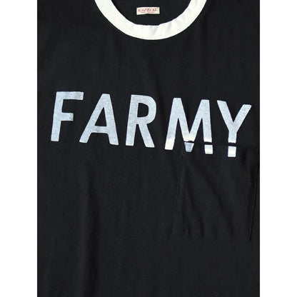 Kapital Jersey Ringer Pocket T-shirt (FARMY)