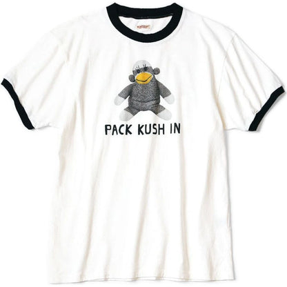 Kapital Jersey Ringer T-Shirt (Chiro's Pack Kush In Print)