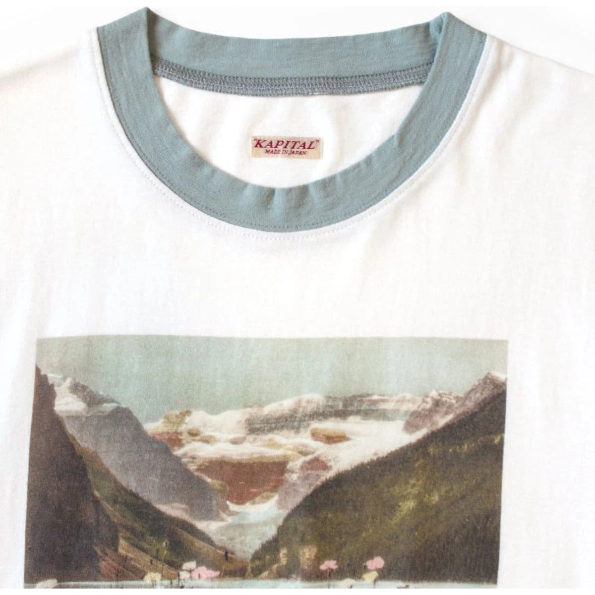 Kapital Jersey Ringer T-Shirt (Churchill Lake Print)