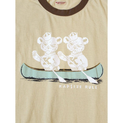 Kapital Jersey Ringer T-Shirt (`K` Bear Print)