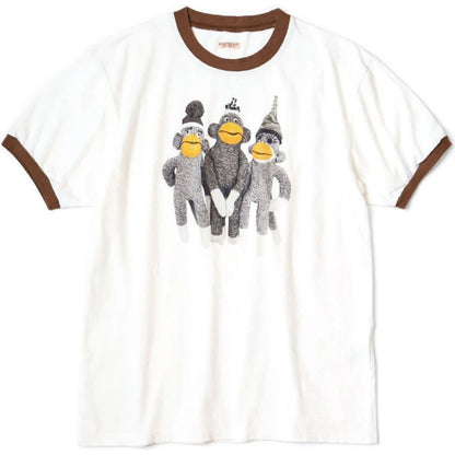 Kapital Jersey Ringer T-Shirt (Monkey Amigo Print)