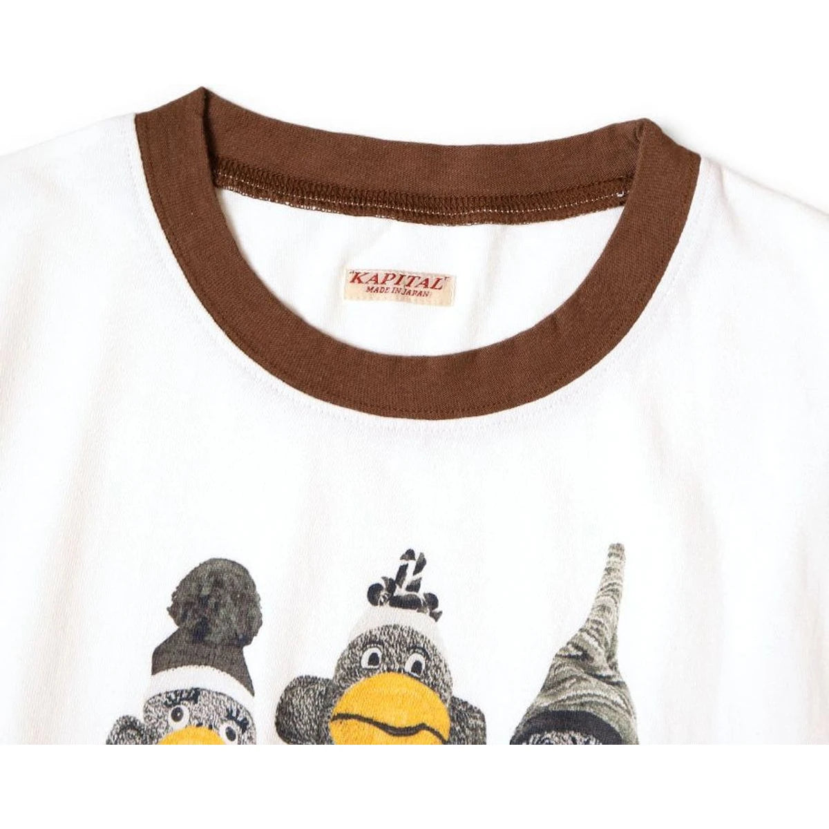 Kapital Jersey Ringer T-Shirt (Monkey Amigo Print)