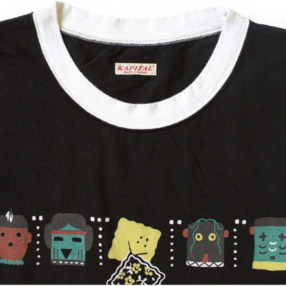 Kapital Jersey Ringer T-Shirt (Peckish & Kachina Print)