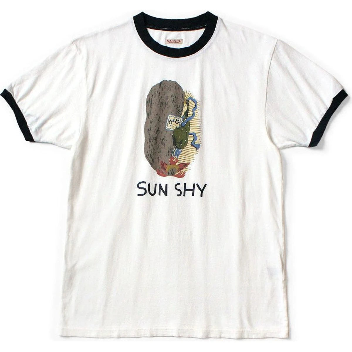 Kapital Jersey Ringer T-Shirt (Sun Shy Print)