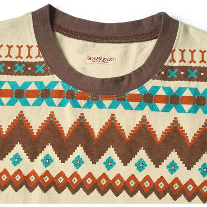 Kapital Jersey Ringer Tee (Powwow Print)