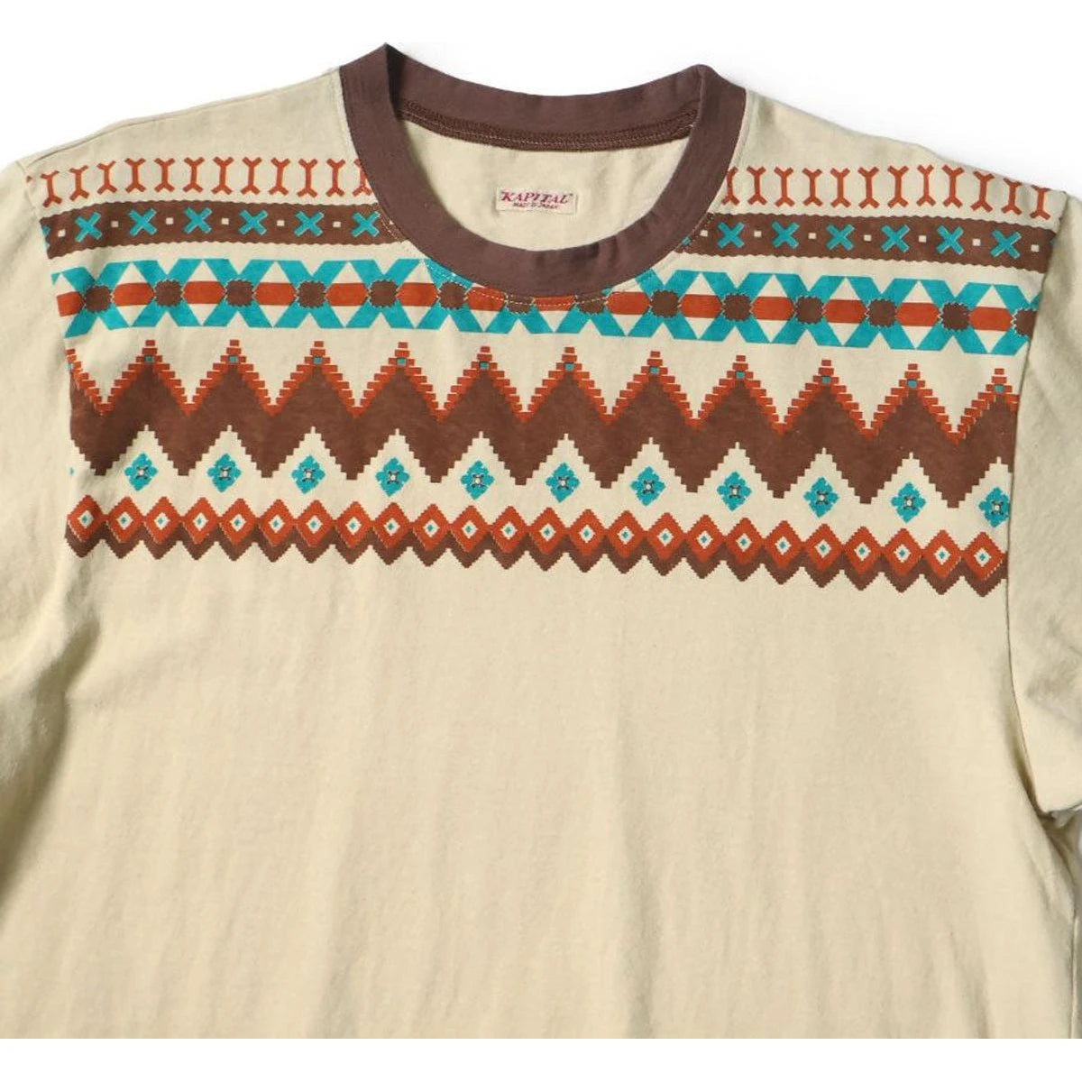 Kapital Jersey Ringer Tee (Powwow Print)