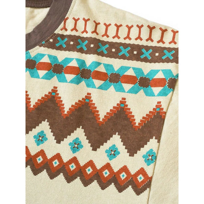 Kapital Jersey Ringer Tee (Powwow Print)