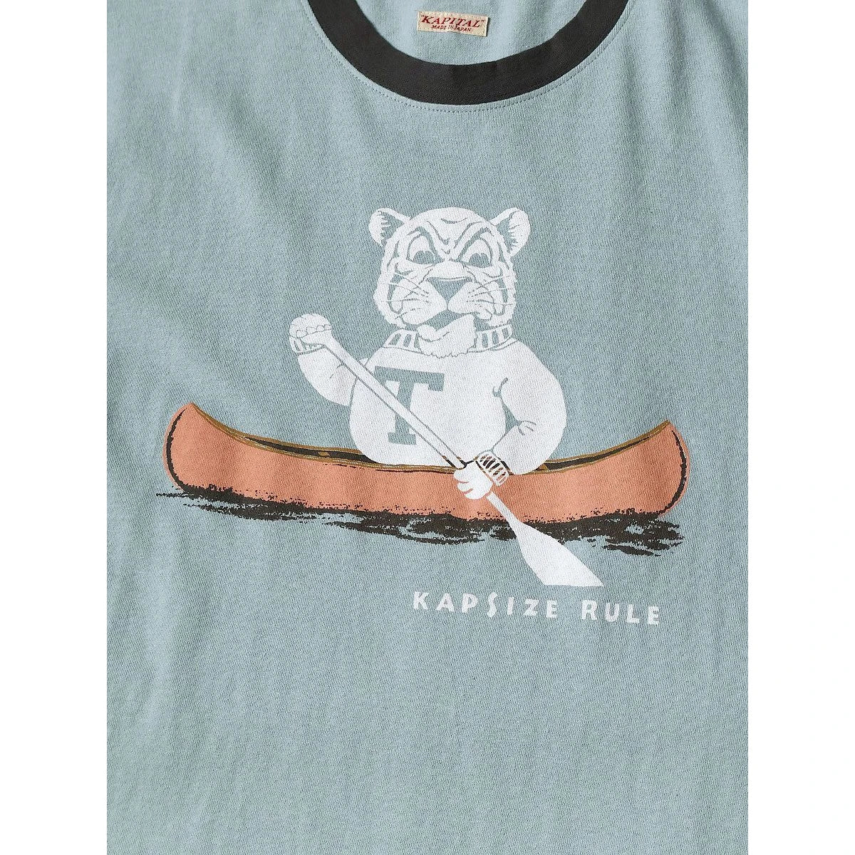 Kapital Jersey Ringer Tee (`T` Tiger Print)