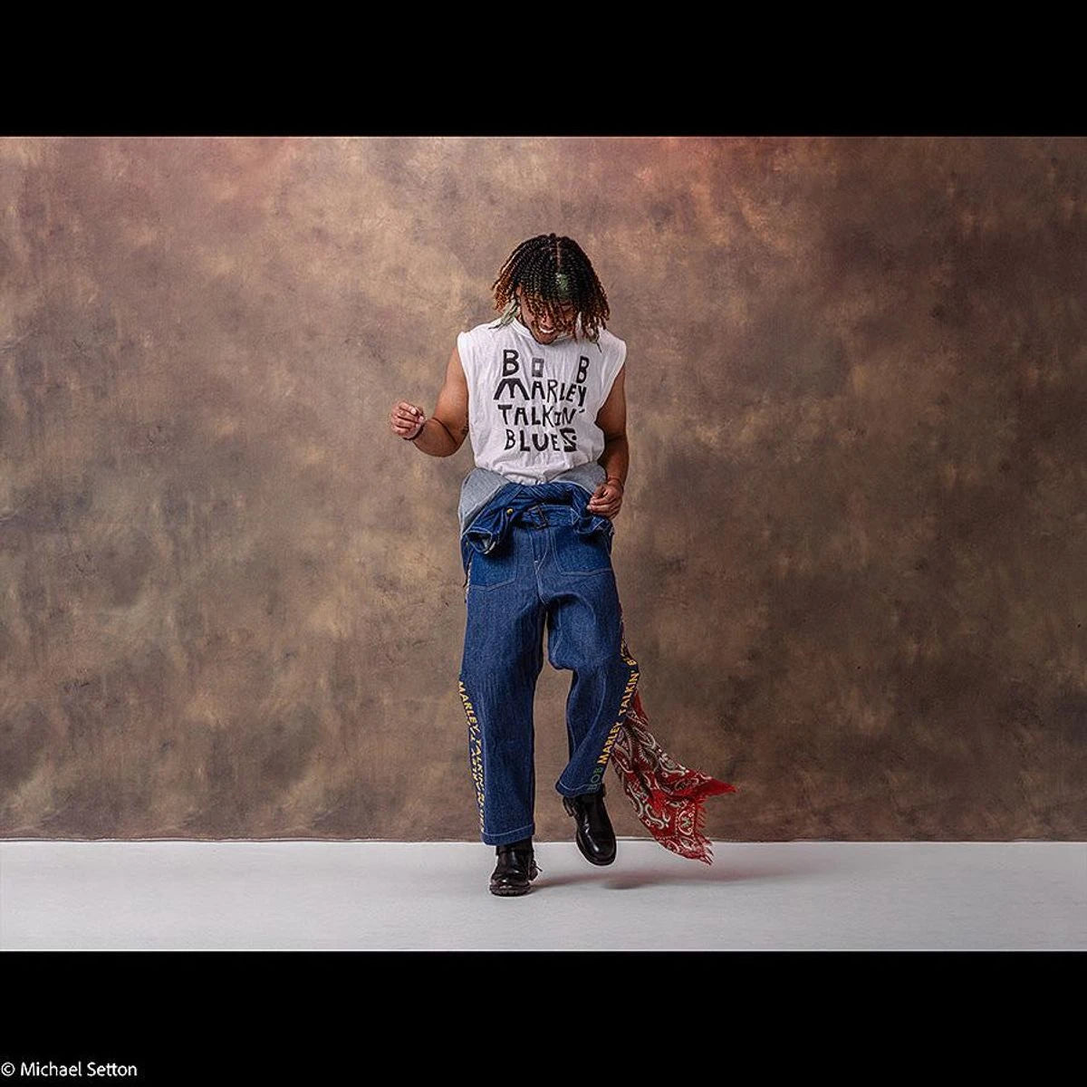Kapital Jersey Sleeveless Big Tee (Marley Talkin' Blues)
