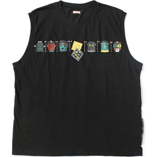 Kapital Jersey Sleeveless Big Tee (Peckish & Kachina Print)