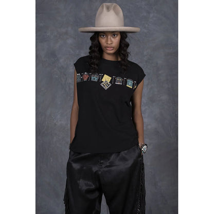 Kapital Jersey Sleeveless Big Tee (Peckish & Kachina Print)