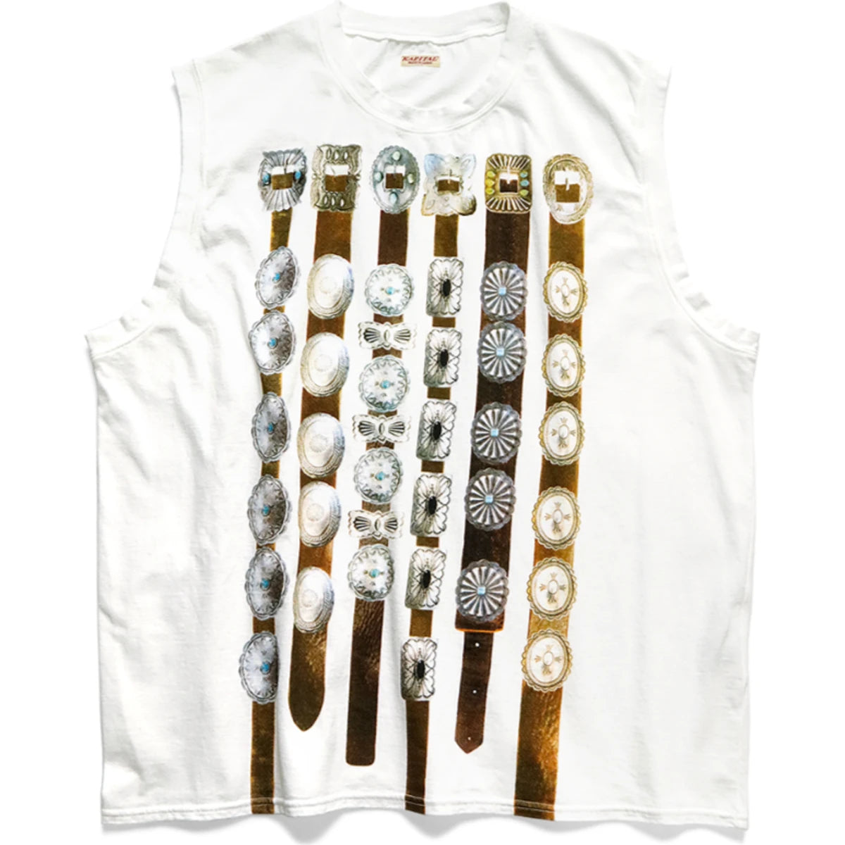 Kapital Jersey Sleeveless T-Shirt (Curtain Concho)